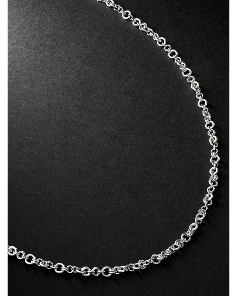 Spinelli Kilcollin Helio Sterling Silver Chain Necklace Silber