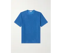 T-Shirt aus strukturierter Baumwolle