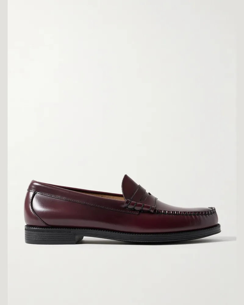 G.H. Bass & Co. Easy Weejuns Larson Pennyloafers aus Glanzleder Burgunder