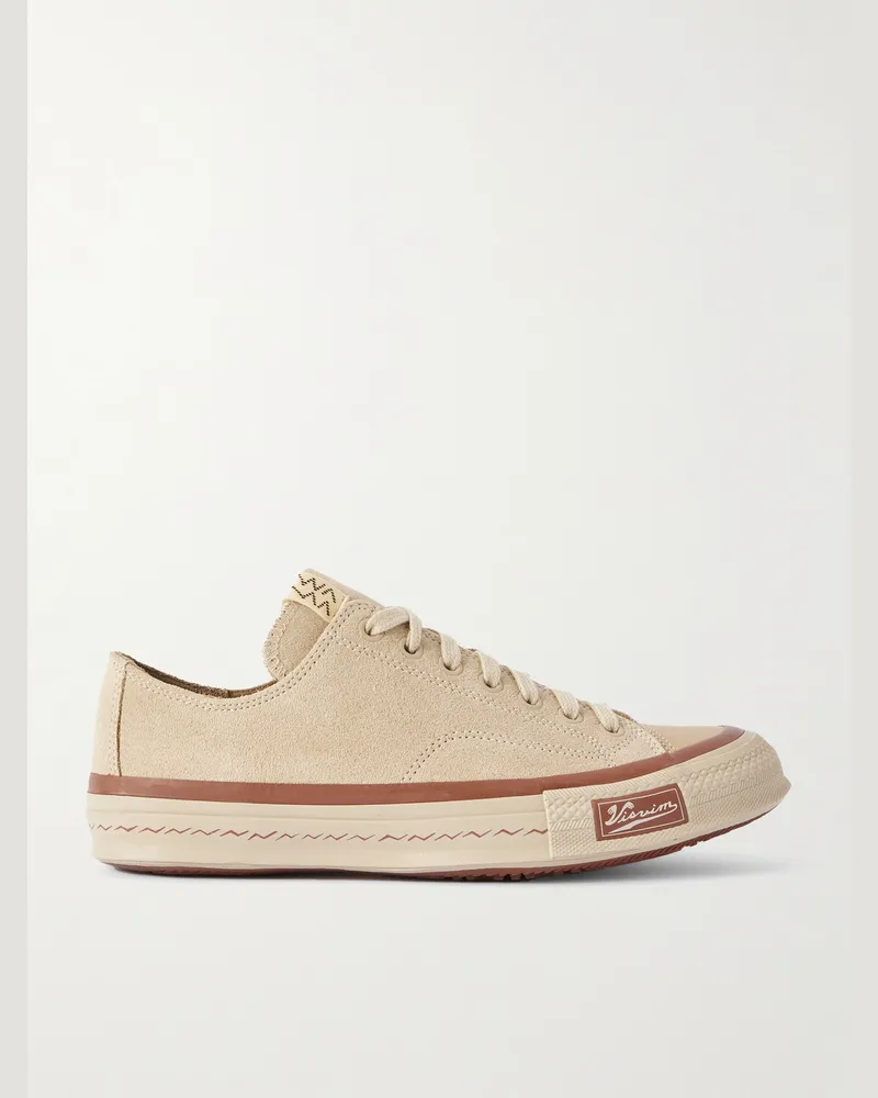 Visvim Skagway Lo Sneakers aus Veloursleder Neutral