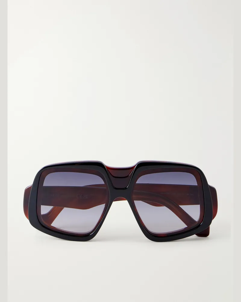Loewe Anagram Square-Frame Acetate Sunglasses Brown
