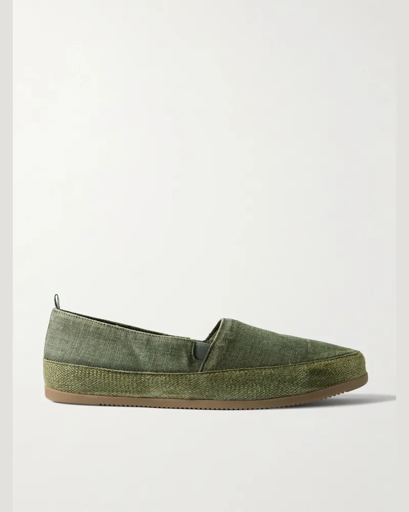 MULO Espadrilles aus Leinen Grün