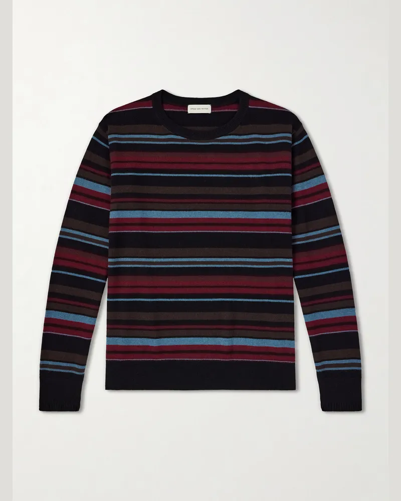 Dries van Noten Muroli Striped Cashmere Sweater Multi