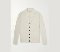 Rockford Shawl-Collar Recycled-Cashmere and Merino Wool-Blend Cardigan