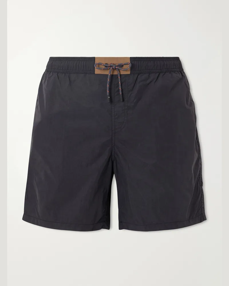 SEASE Straight-Leg Swim Shorts Black