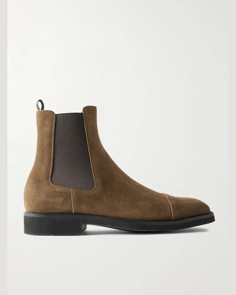 Tom Ford Suede Chelsea Boots Brown