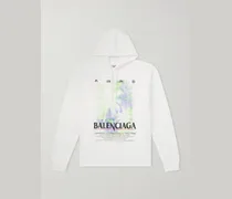 Oversized Printed Cotton-Jersey Hoodie