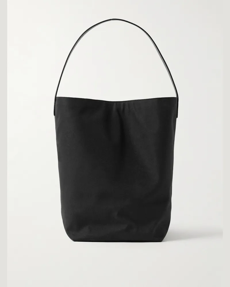 The Row N/S Park Large Cotton-Canvas Tote Bag Black