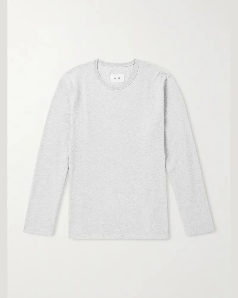 Folk Oberteil aus Baumwoll-Jersey Grau