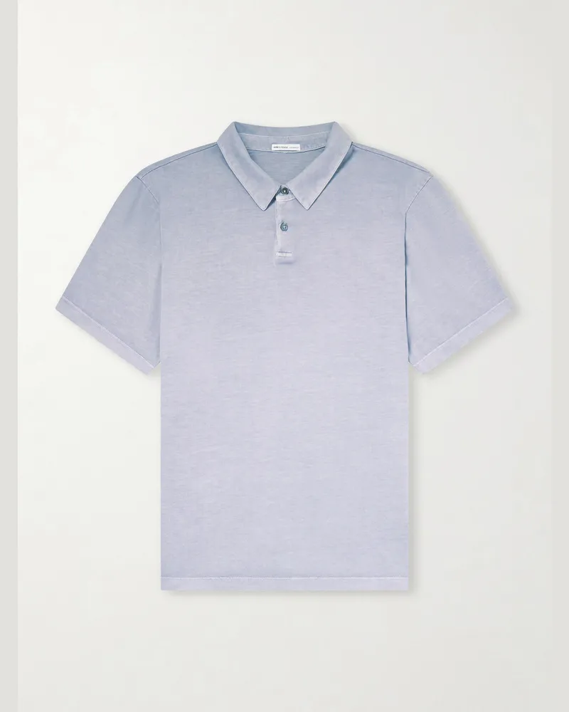 James Perse Polohemd aus Supima®-Baumwoll-Jersey Grau