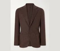 Posillipo Wool and Cashmere-Blend Herringbone Blazer