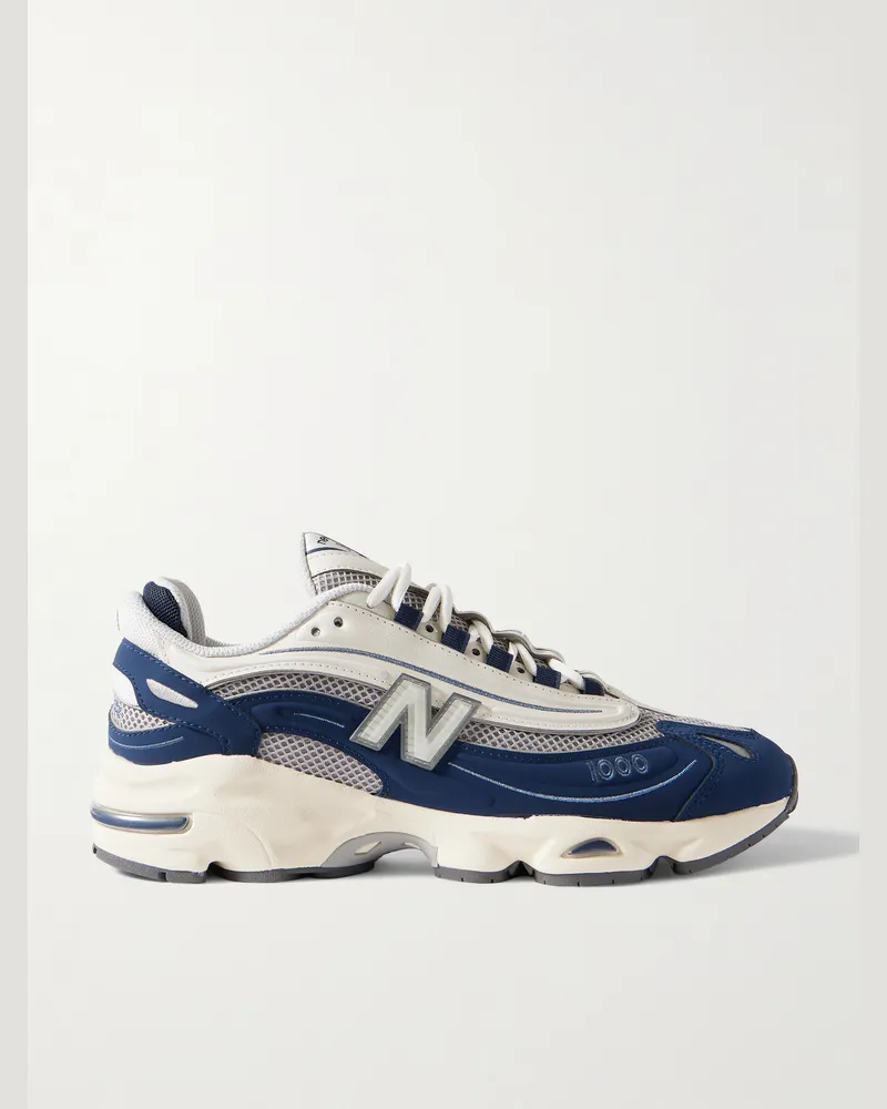 New Balance 1000 Sneakers aus Leder und Mesh Blau