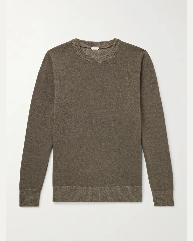 Caruso Pullover aus Wolle Braun
