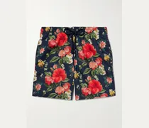 Moorea Straight-Leg Mid-Length Printed Recycled Swim Shorts