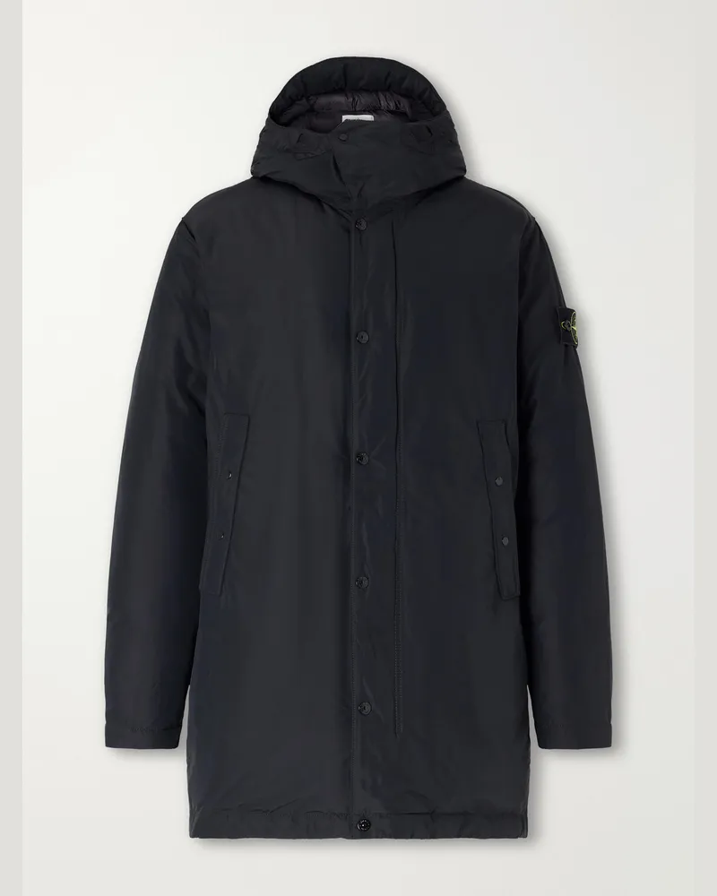Stone Island Shell Hooded Down Parka Black