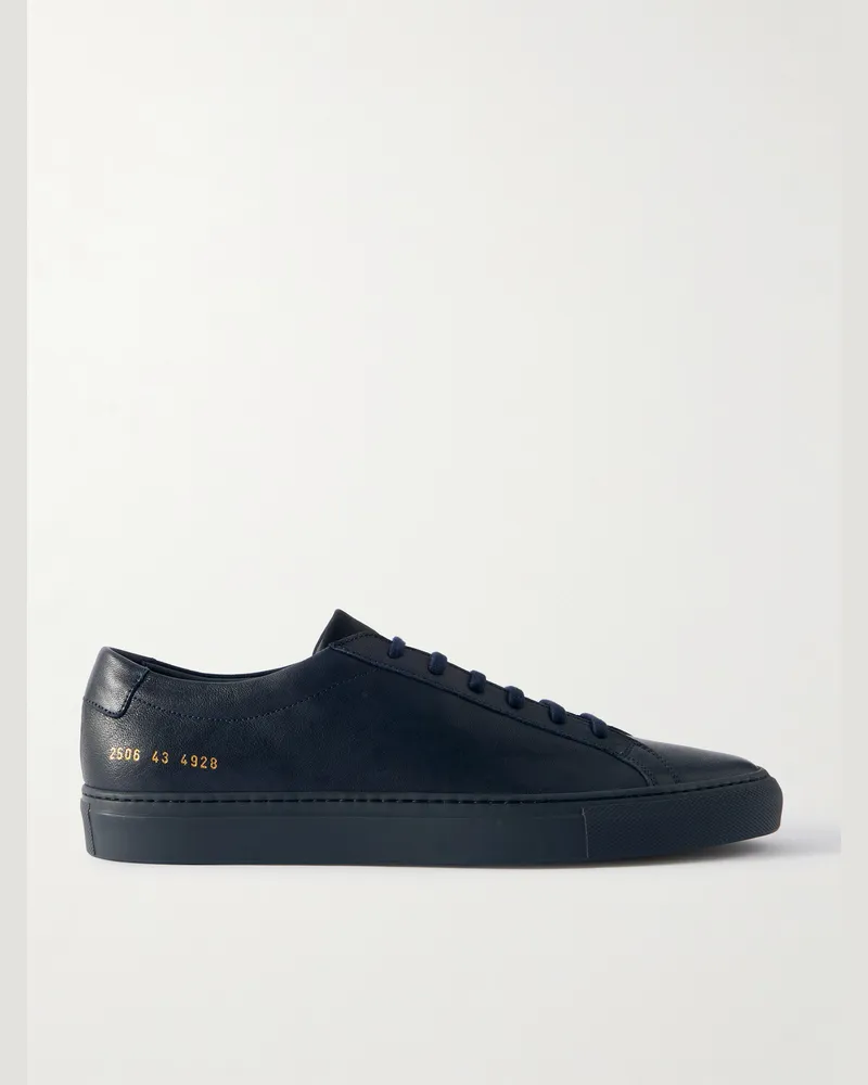 Common Projects Achilles Premium Sneakers aus Leder Blau