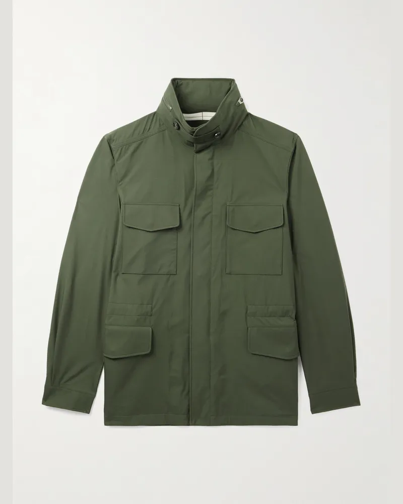 Loro Piana Feldjacke aus Storm-System®-Shell Grün