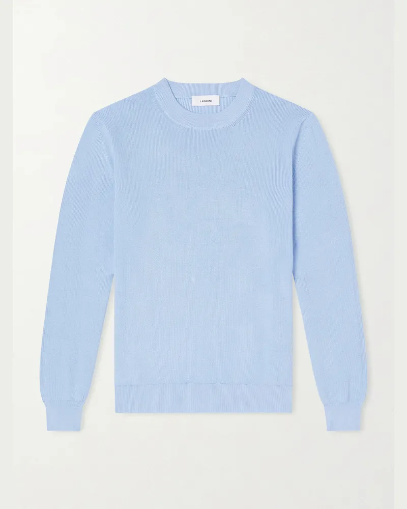 LARDINI Pullover aus Baumwolle Blau