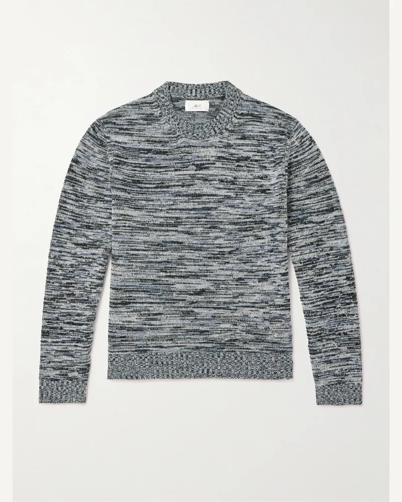 MR P. Gestreifter Pullover aus Wolle Blau