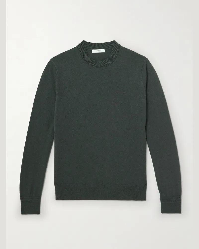 MR P. Curtis Pullover aus Kaschmir Grün
