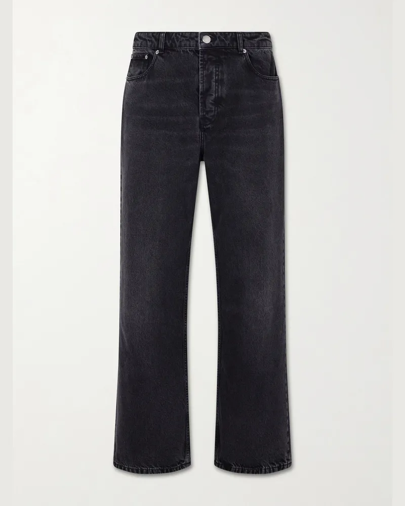 AMI Paris Straight-Leg Jeans Black