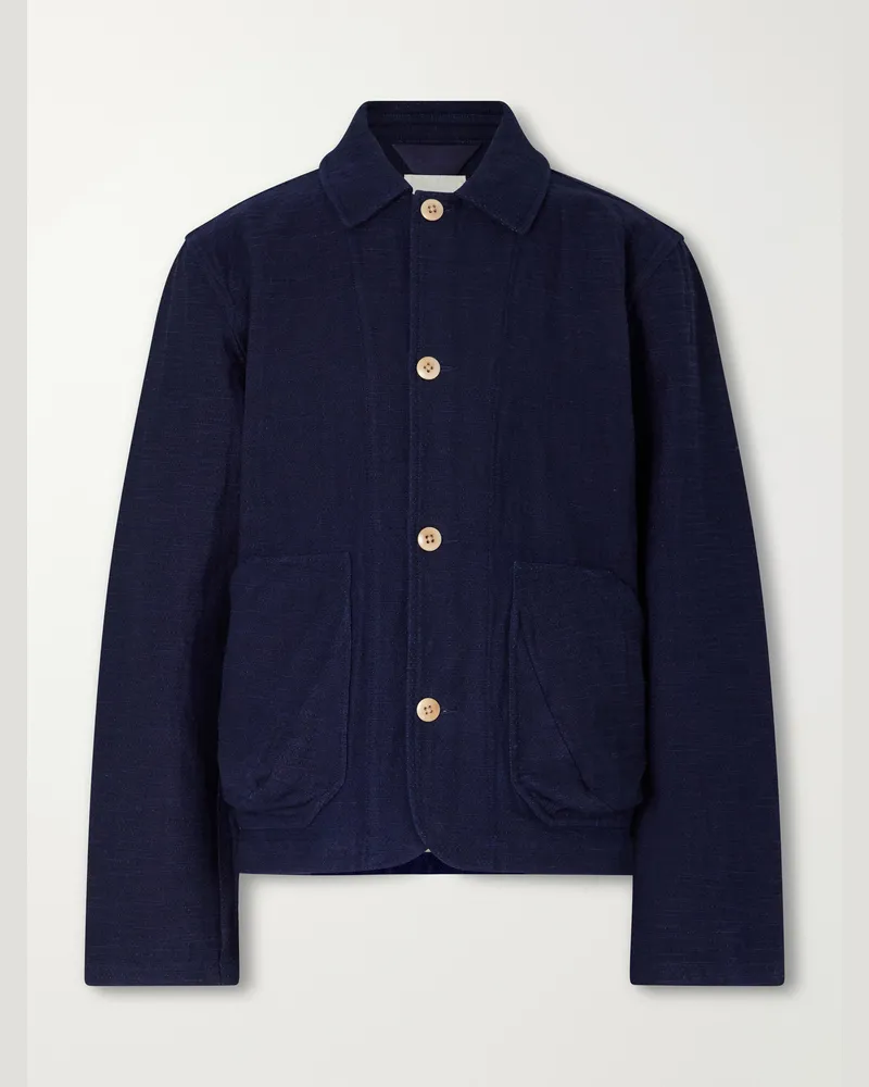 Folk Prism Cotton Jacket Blue