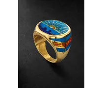 Ring aus Gold mit mehreren Steinen