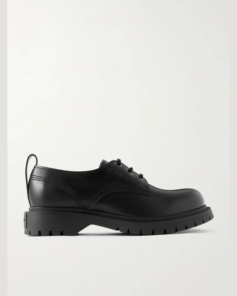 Givenchy Derby-Schuhe aus Leder mit Logodetail Schwarz