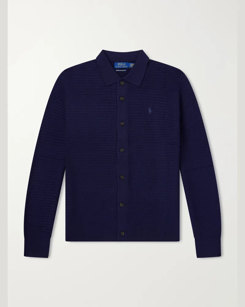 Ralph Lauren Wool Cardigan Blue