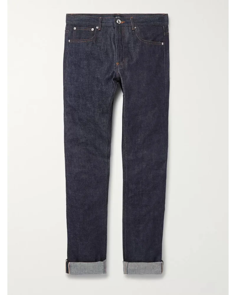 A.P.C. Petit Standard Jeans aus Raw Selvedge Denim mit schmaler Passform Blau