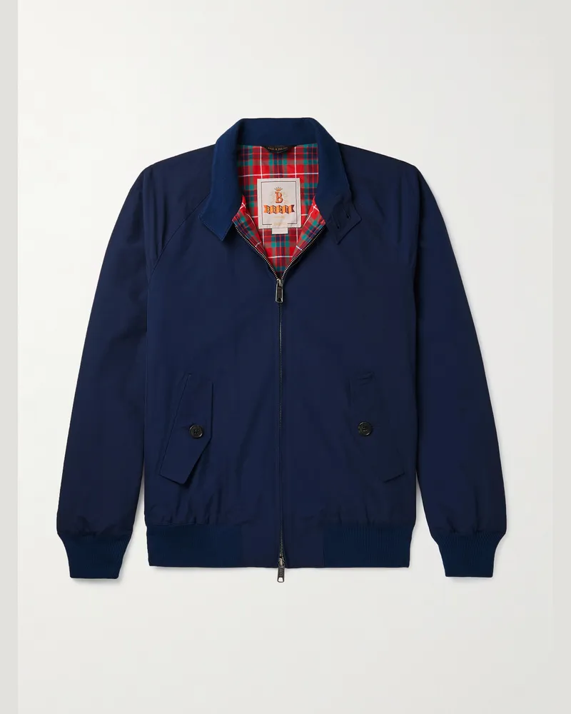 Baracuta G9 Woven Harrington Jacket Blue