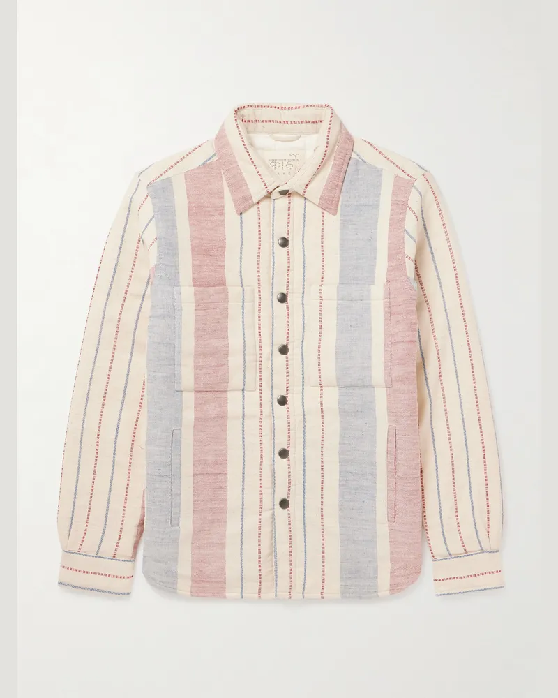 KARDO Woody Hemdjacke aus Baumwolle mit Streifen Neutral
