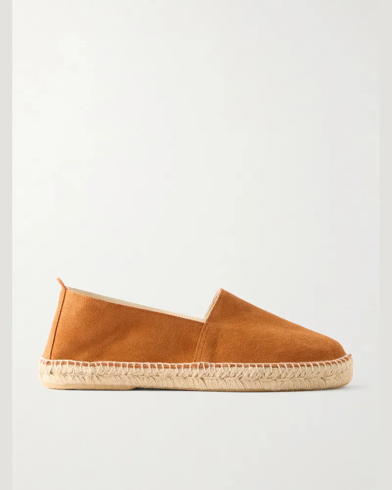 Anderson & Sheppard Suede Espadrilles Brown