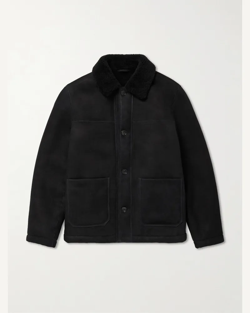 MR P. Jacke aus Shearling Schwarz