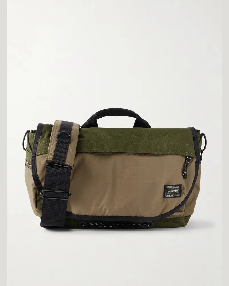 PORTER-YOSHIDA & CO New Hype Shell Messenger Bag Green