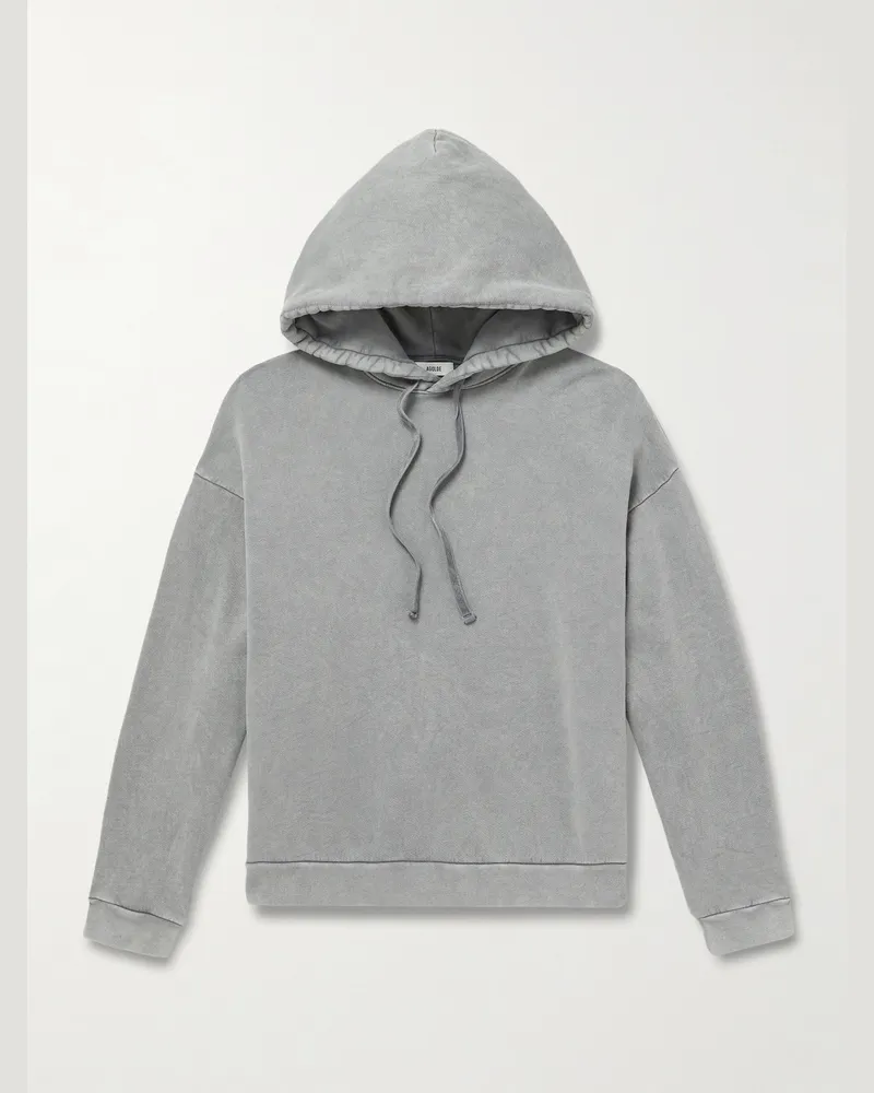 AGOLDE Salford Cotton-Jersey Hoodie Gray