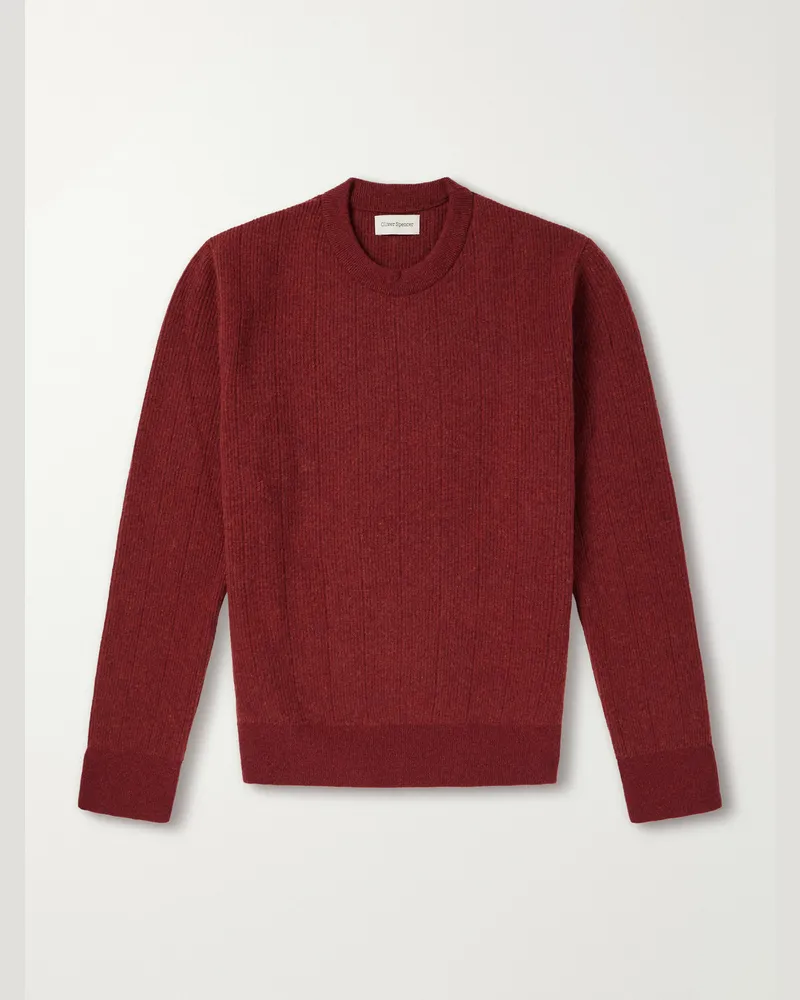 Oliver Spencer Blenheim Wool Sweater Red