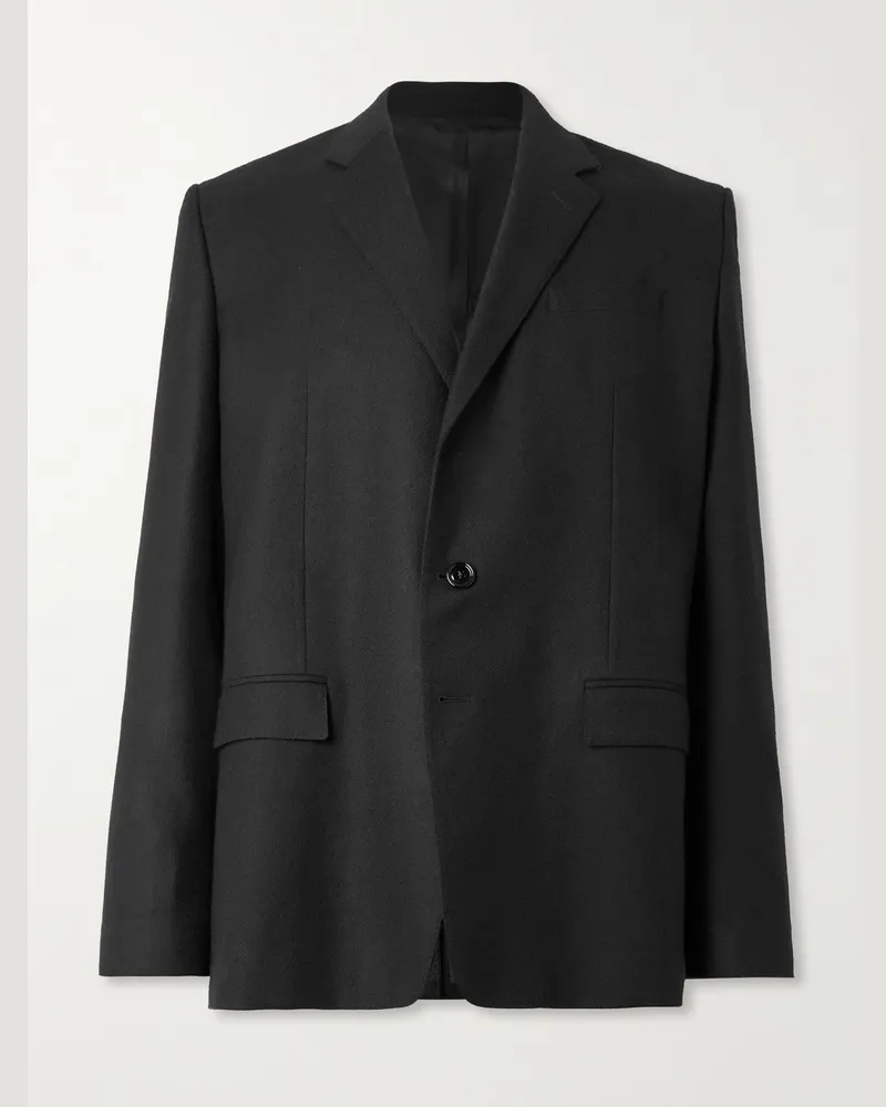 Celine Sakko aus Kaschmir-Twill Schwarz