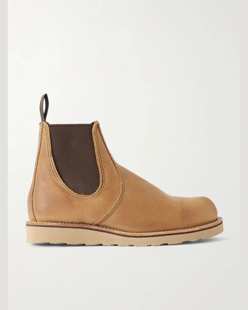 Red Wing Shoes 3192 Chelsea Boots aus Veloursleder Braun