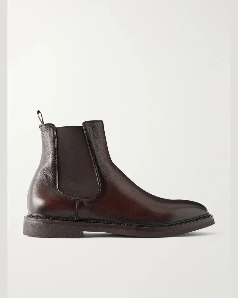 Officine Creative Italia Hopkins Flexi 204 Leather Chelsea Boots Brown