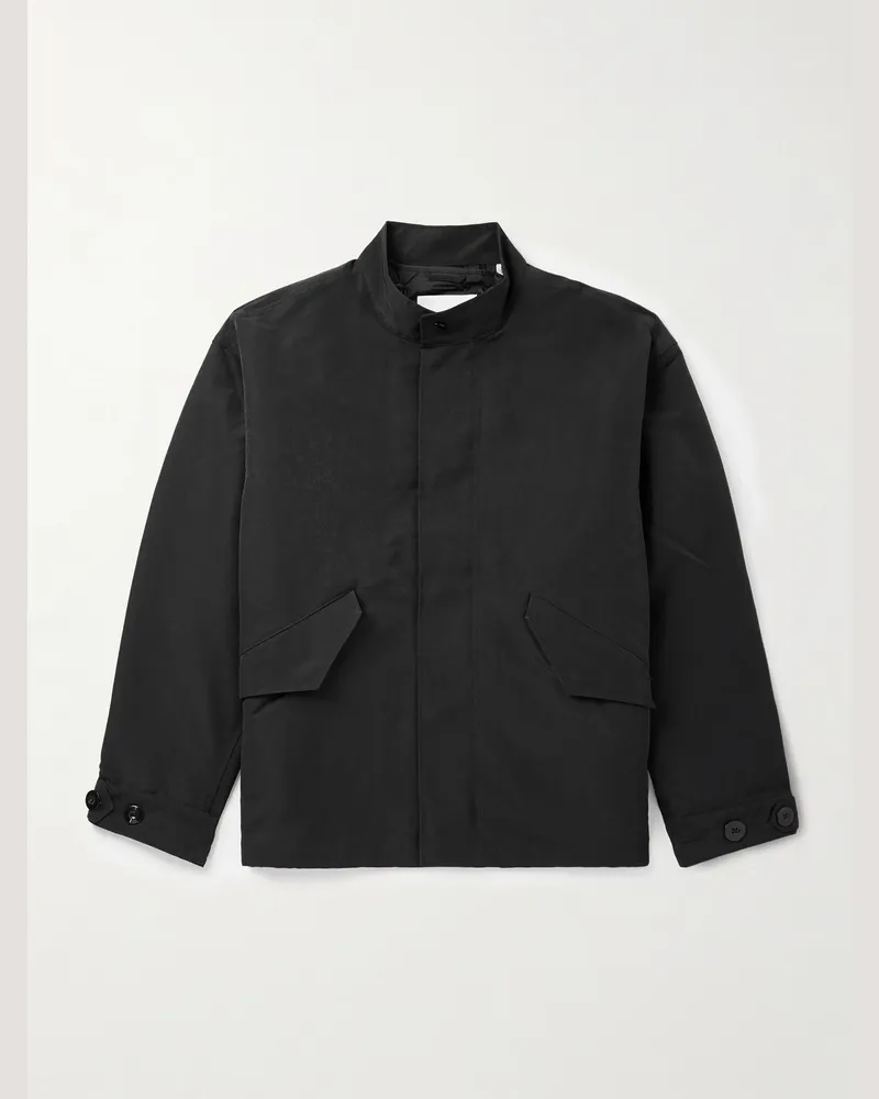 NN 07 Sophus wattierte Jacke aus recyceltem Shell Schwarz