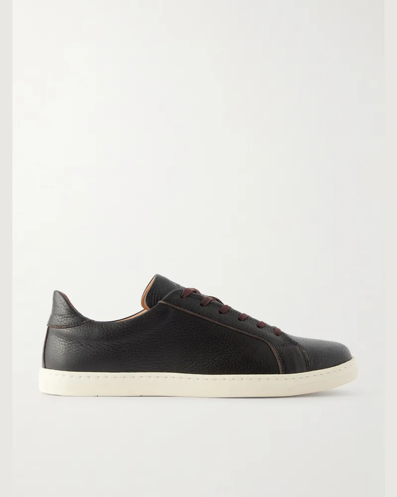 George Cleverley Jack III Deerskin Sneakers Brown