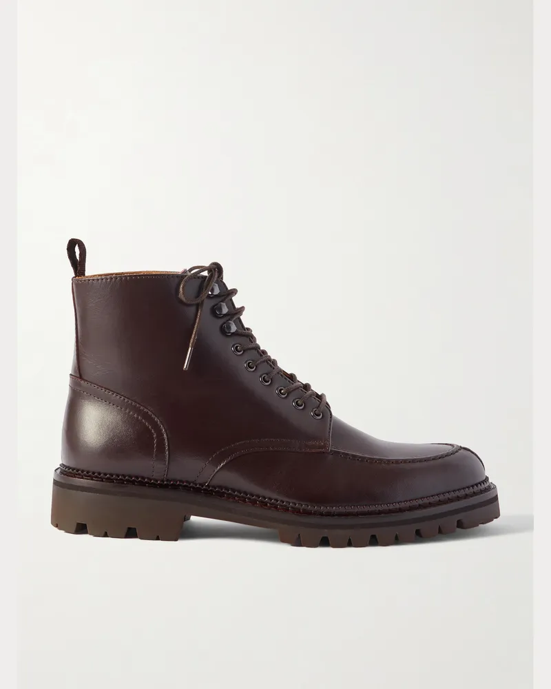 MR P. Jacques Schnürstiefel aus Leder Braun