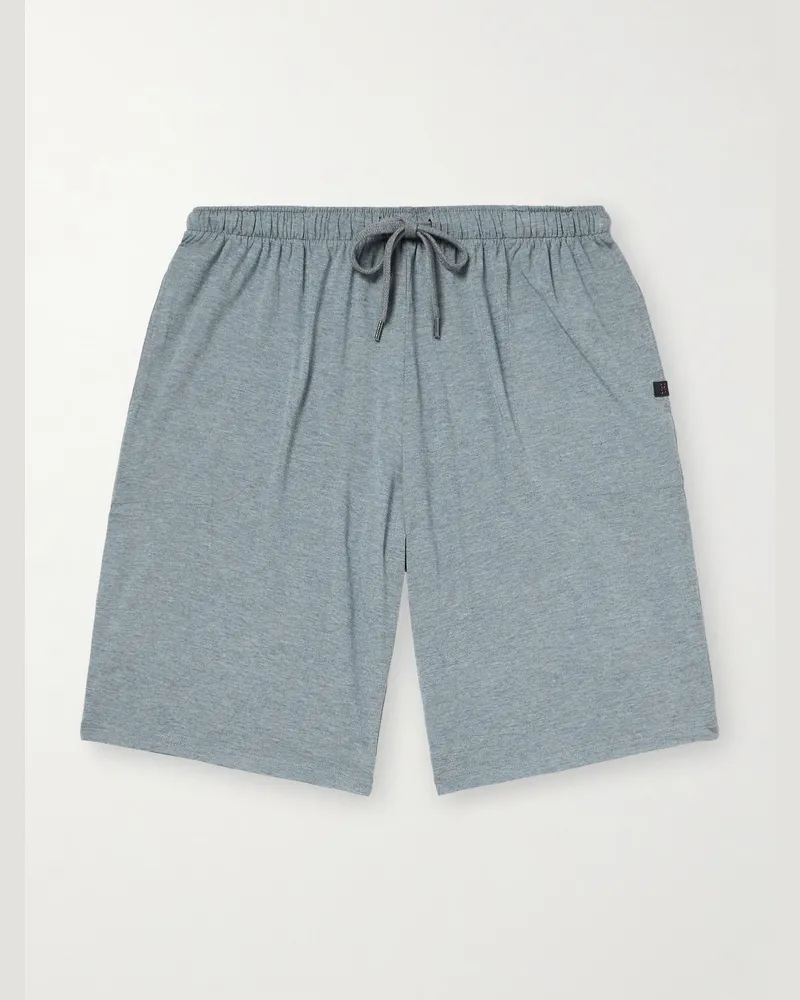 Derek Rose Basel Stretch-Micro Modal Jersey Pyjama Shorts Gray