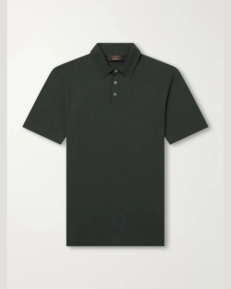 Slowear Cotton Polo Shirt Green