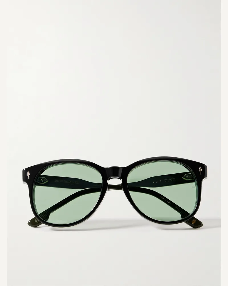 Jacques Marie Mage Kay Sonnenbrille mit D-Rahmen aus Azetat Schwarz