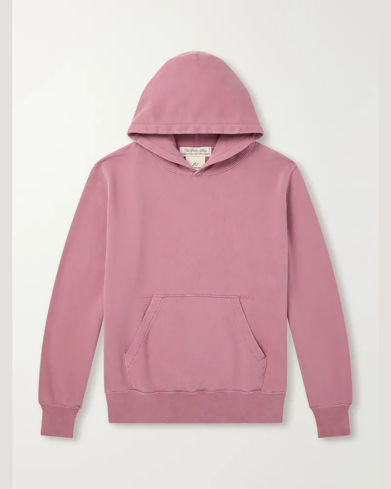 Remi Relief Cotton-Fleece Hoodie Red