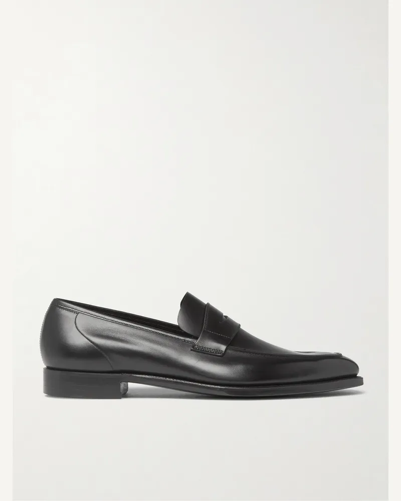 George Cleverley George Pennyloafers aus Leder Schwarz