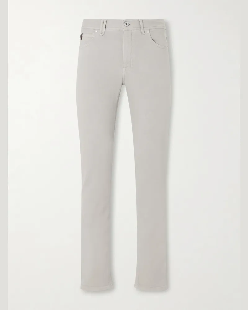 Brioni Meribel Straight-Leg Jeans Gray