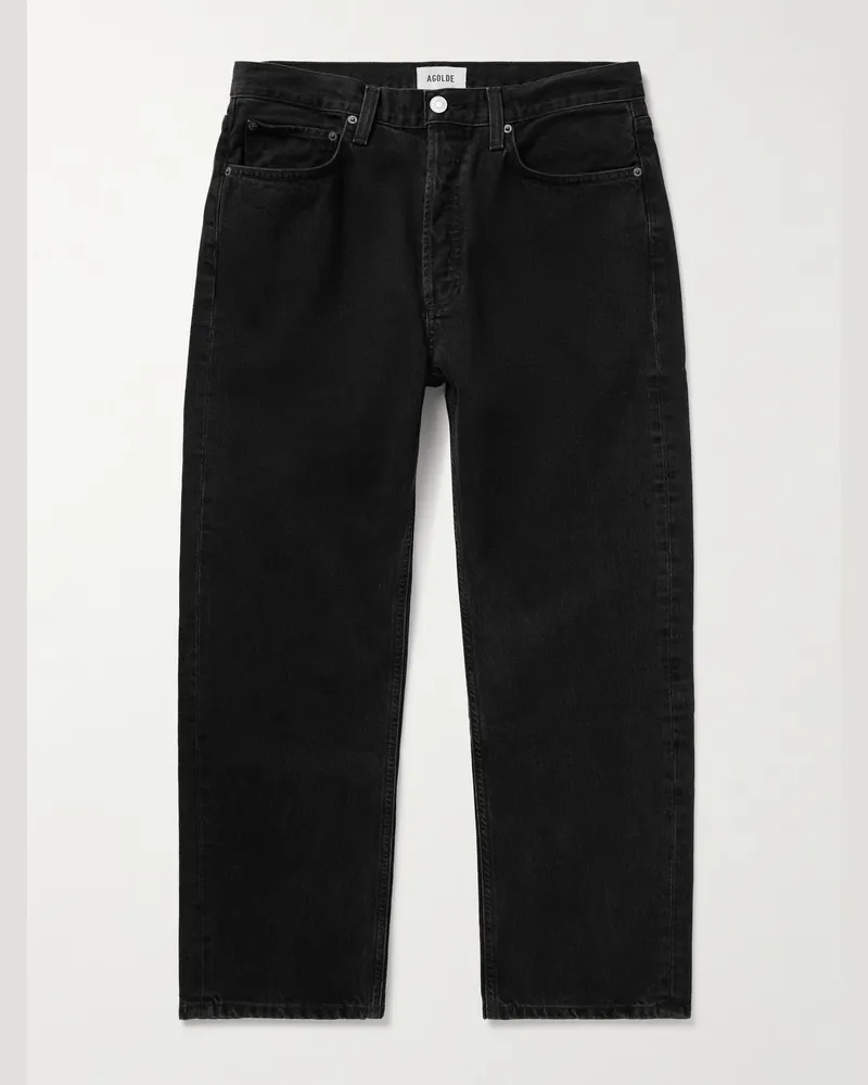 AGOLDE 90's gerade geschnittene Jeans Schwarz